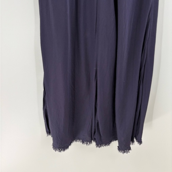 Nation ltd navy blue viscose coquette girly slip midi length dress size xs - Picture 11 of 13